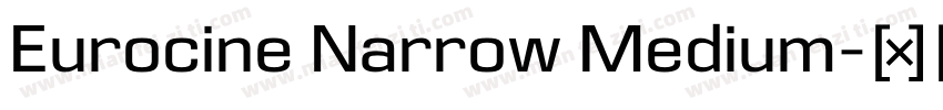 Eurocine Narrow Medium字体转换